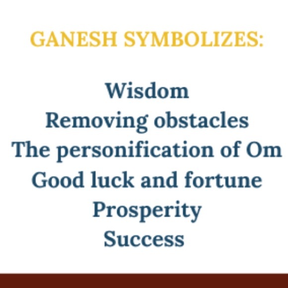 Carved obsidian Ganesh Necklace - Picture 5 of 6